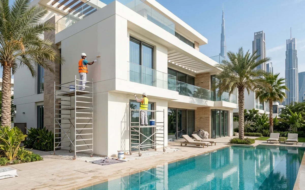 Home renovation and repainting project timing in Dubai
